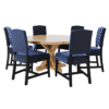 Frontier Feast Trestle Round Dining Table