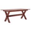 Elegant Rustic Cross Leg Dining Table