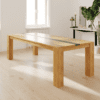 Grandiose Farmhouse Rustic Solid Wood Dining Table for 8