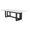 Everglades White Top Dining Table