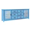 Distressed Blue Wooden Sideboard