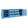 Distressed Blue Wooden Sideboard