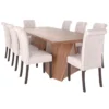 Ergonomic Solid Wood Dining Table Set