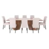 Ergonomic Solid Wood Dining Table Set