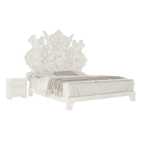 New Horizon Luxury White Bed Frame