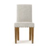 Rustic Upholstered Dining Chair - Solid Wood Frame