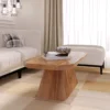 Sculpted Solid Wood Coffee Table