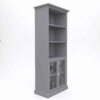 Effervescent Tall Bookshelf With Glass Doors