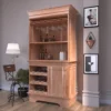 Elegant Solid Wood Wine Bar