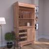 Elegant Solid Wood Wine Bar