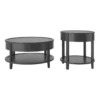 Sleek Round Coffee Table Set