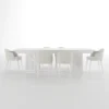 Tovara White Dining Table Set