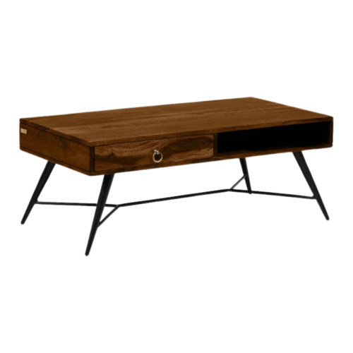 Alsea Scratch Resistant Sheesham Wood Coffee Table with Storage