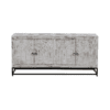 Cheswade Distressed White Solid Wood 4 Door Sideboard