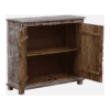 Cheswade Distressed White Solid Wood Small Sideboard Cabinet