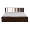 Clystra Sheehsam Wood King Size Bed Frame with Hydraulic Storage