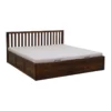 Clystra Sheehsam Wood King Size Bed Frame with Hydraulic Storage