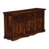 Dralen Solid Sheesham Wood Sideboard Cabinet in Honey Oak Finish