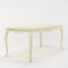 Elegrow Cream Solid Wood 6-8 Extendable Dining Table