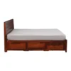 Fenyra Solid Sheesham Wood King Size Bed Frame with Box Storage