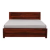 Fenyra Solid Sheesham Wood King Size Bed Frame with Box Storage