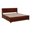 Fenyra Solid Sheesham Wood King Size Bed Frame with Box Storage