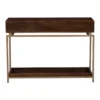 Reynard 2 Drawer Wooden Console Table in Teak Finish