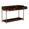 Reynard 2 Drawer Wooden Console Table in Teak Finish