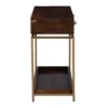 Reynard 2 Drawer Wooden Console Table in Teak Finish